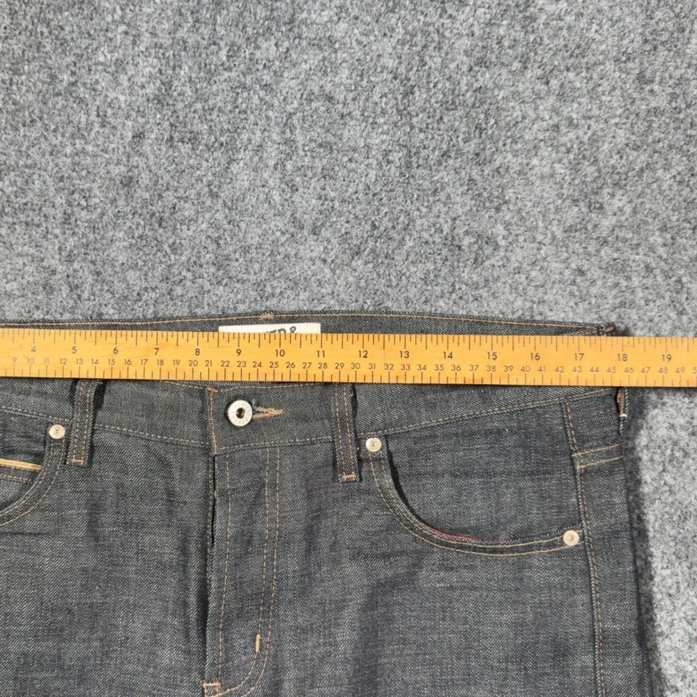 Naked & Famous Selvedge Super Guy Cut-Off Denim Shorts Mens 34 Indigo  Raw Hem